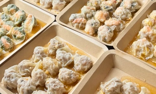 Hakka-style dumplings Hakka-style dumplings